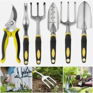 Set de 6 herramientas de jardín de mano